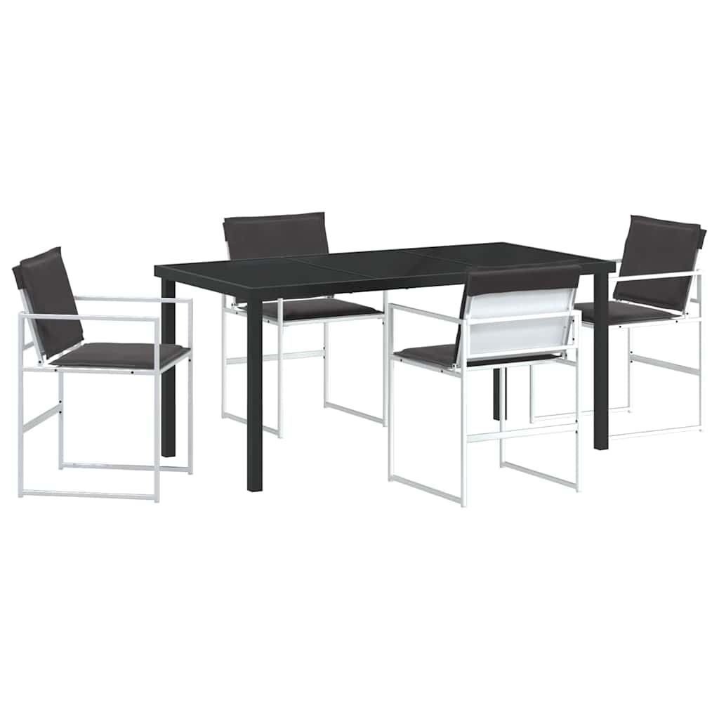 Have Spisebordssæt 5 pcs Hvid 160 x 80 x 73 cm