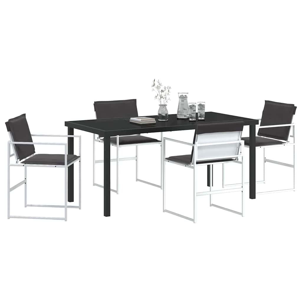 Have Spisebordssæt 5 pcs Hvid 160 x 80 x 73 cm