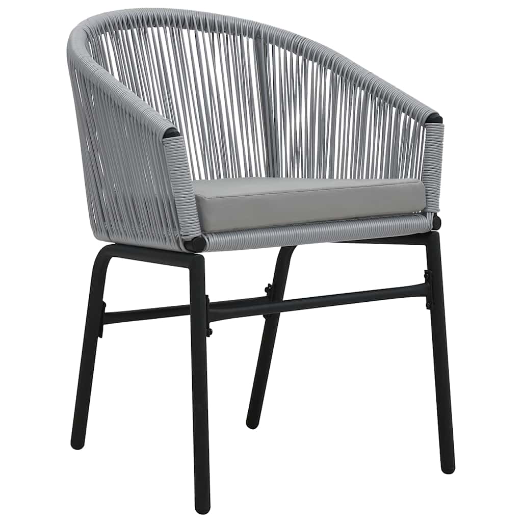 Have Spisebordssæt 3 pcs Grå Poly rattan
