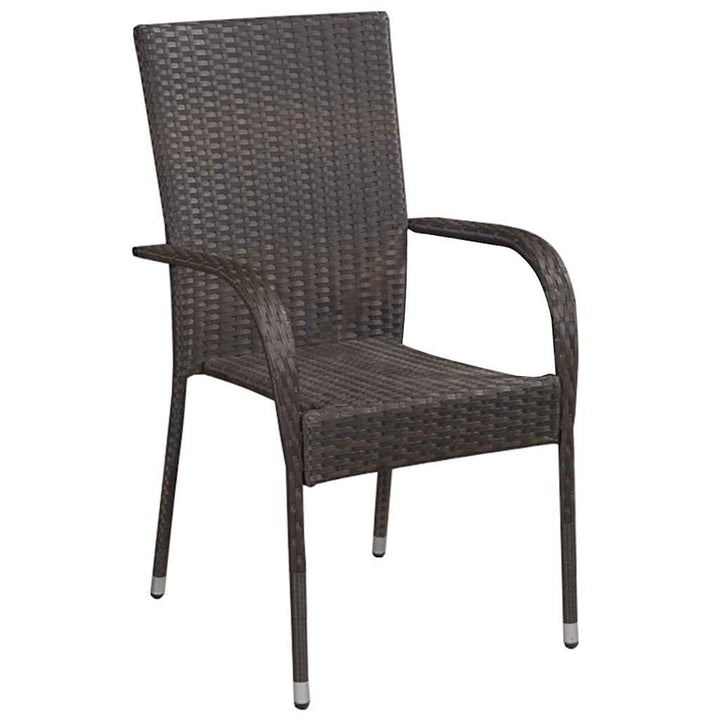 Have Spisebordssæt 3 pcs Brun Poly rattan