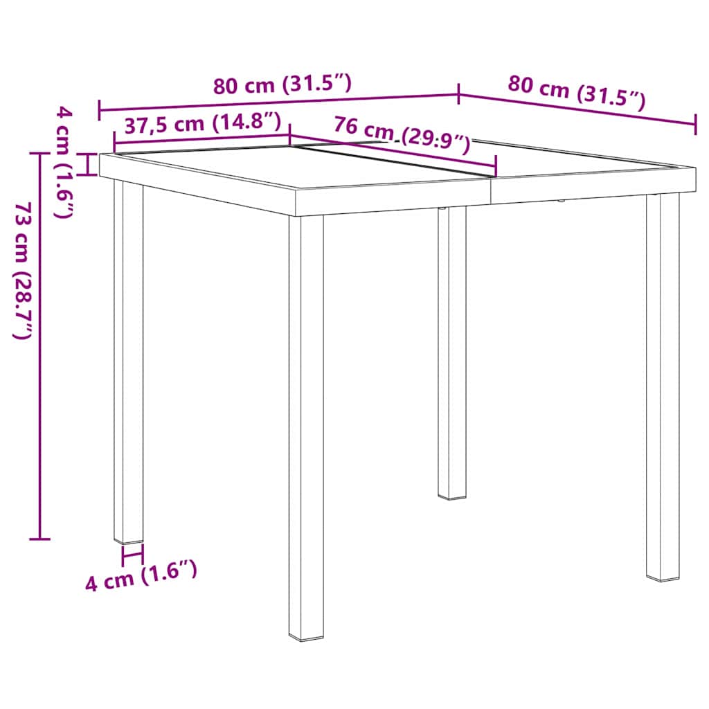 Have Spisebordssæt med pude 3 pcs Grå polyrattan