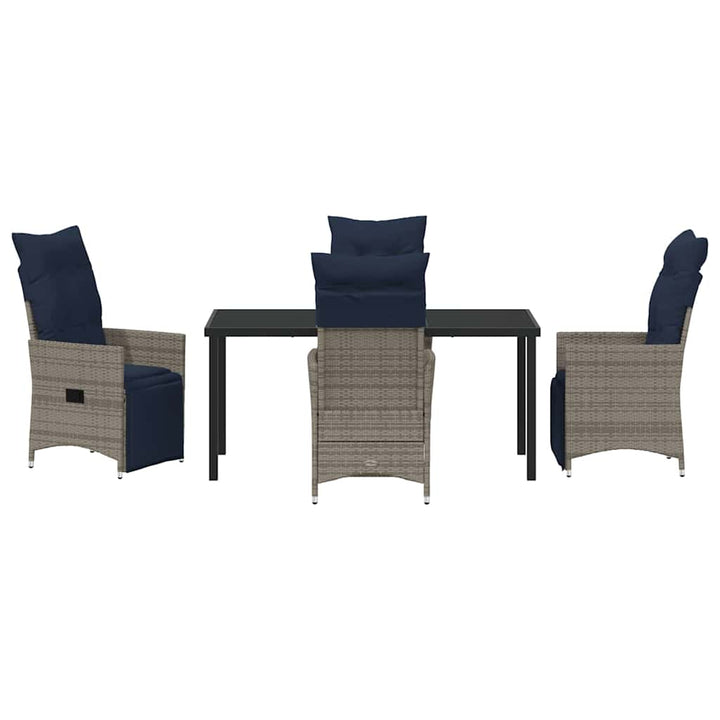 Have Spisebordssæt 5 pcs Grå polyrattan