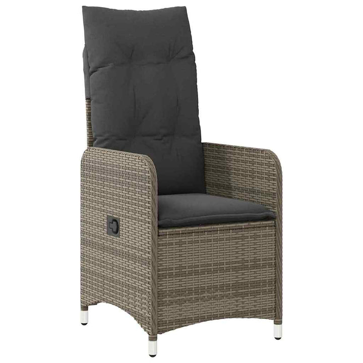 Have Spisebordssæt med pude 5 pcs Grå Poly rattan