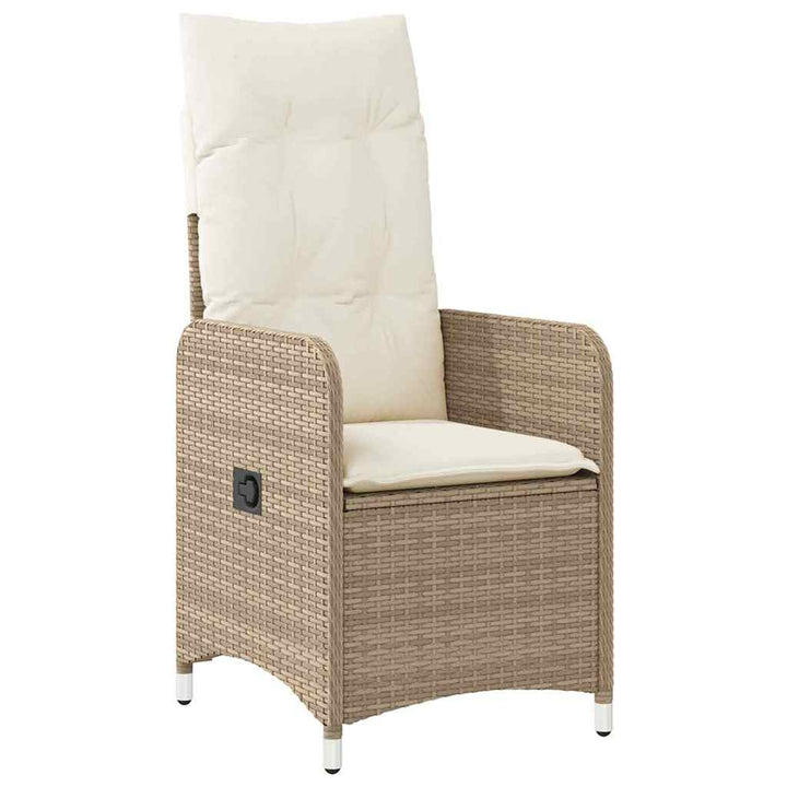Have Spisebordssæt med pude 5 pcs Beige Poly rattan