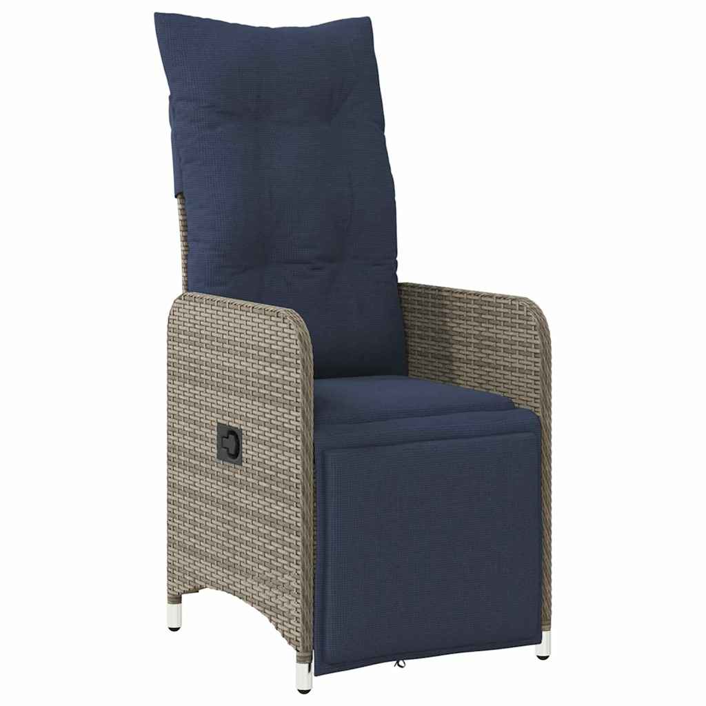 Have Spisebordssæt 3 pcs Grå polyrattan
