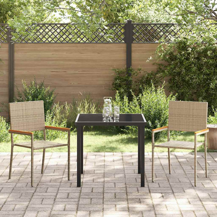 Have Spisebordssæt 3 pcs Beige Poly rattan