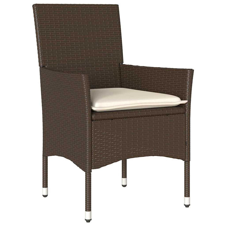 Have Spisebordssæt med pude 3 pcs Brun Poly rattan