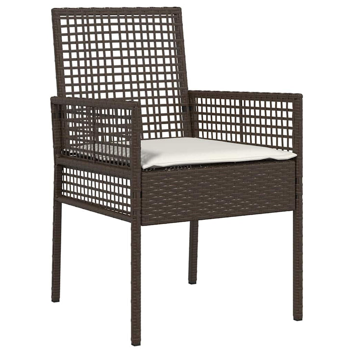 Have Spisebordssæt med pude 7 pcs Brun Poly rattan