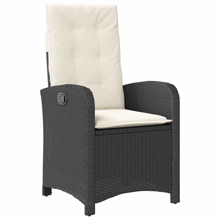 Have Spisebordssæt 3 pcs Sort polyrattan