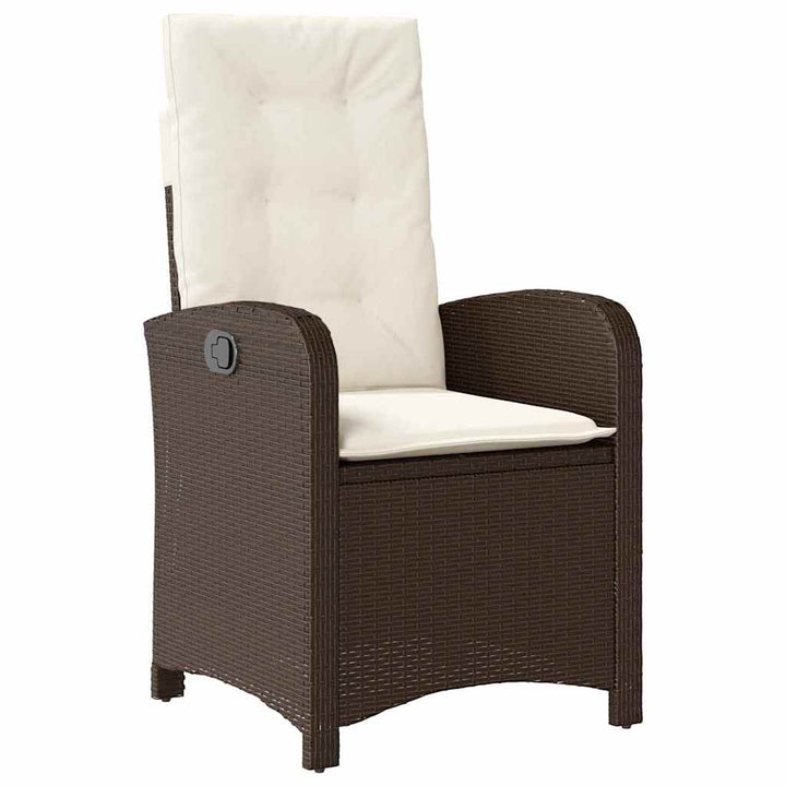 Have Spisebordssæt 3 pcs Brun polyrattan