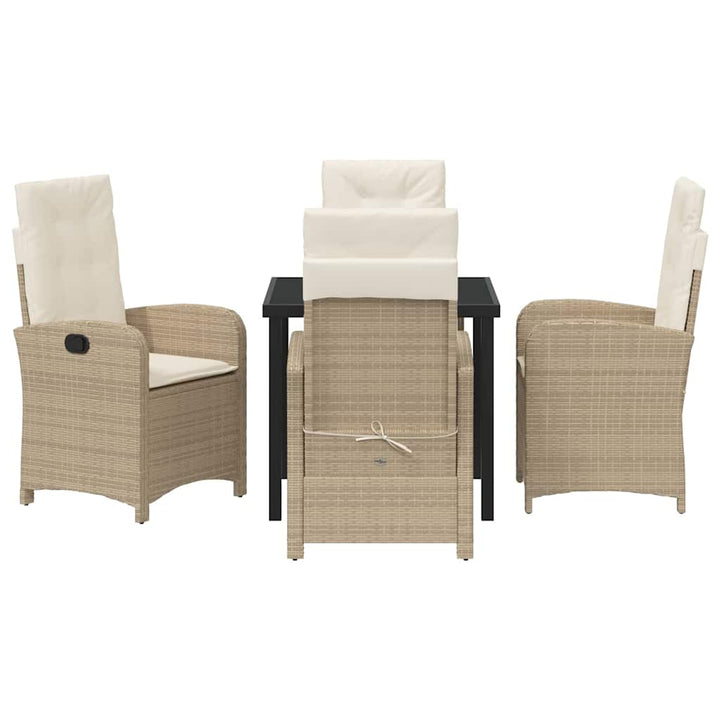 Have Spisebordssæt 5 pcs Beige polyrattan