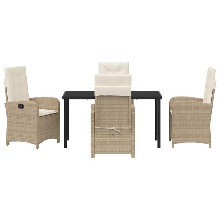 Have Spisebordssæt 5 pcs Beige polyrattan