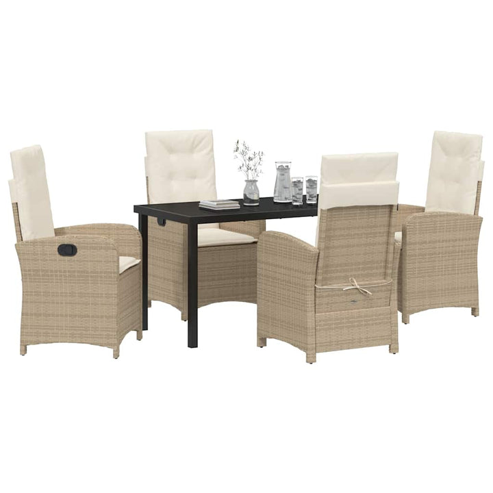 Have Spisebordssæt 5 pcs Beige polyrattan