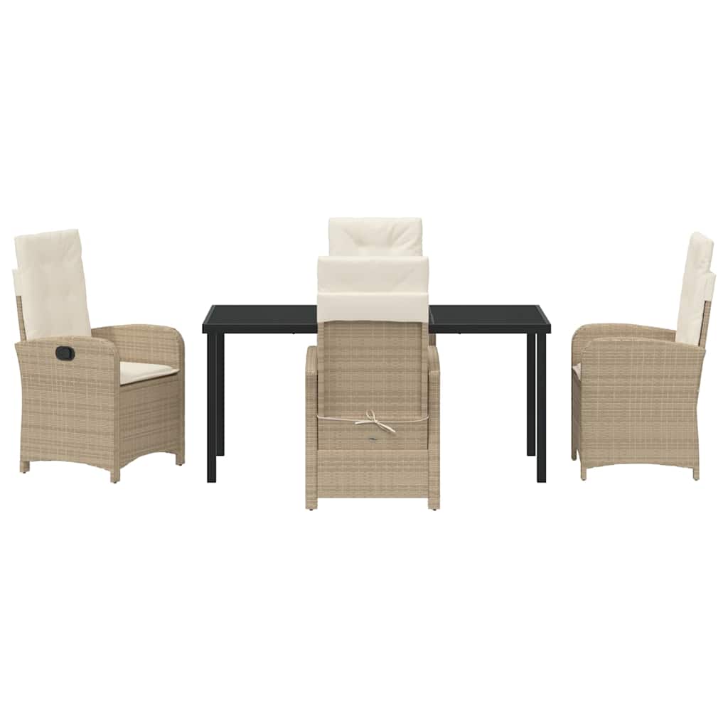 Have Spisebordssæt 5 pcs Beige polyrattan