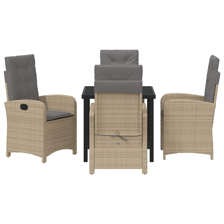 Have Spisebordssæt 5 pcs Beige polyrattan