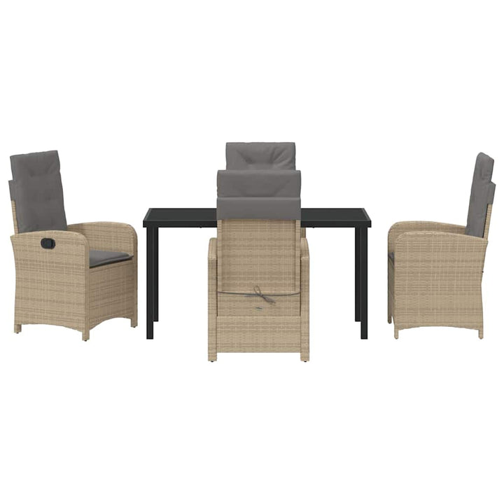 Have Spisebordssæt 5 pcs Beige polyrattan