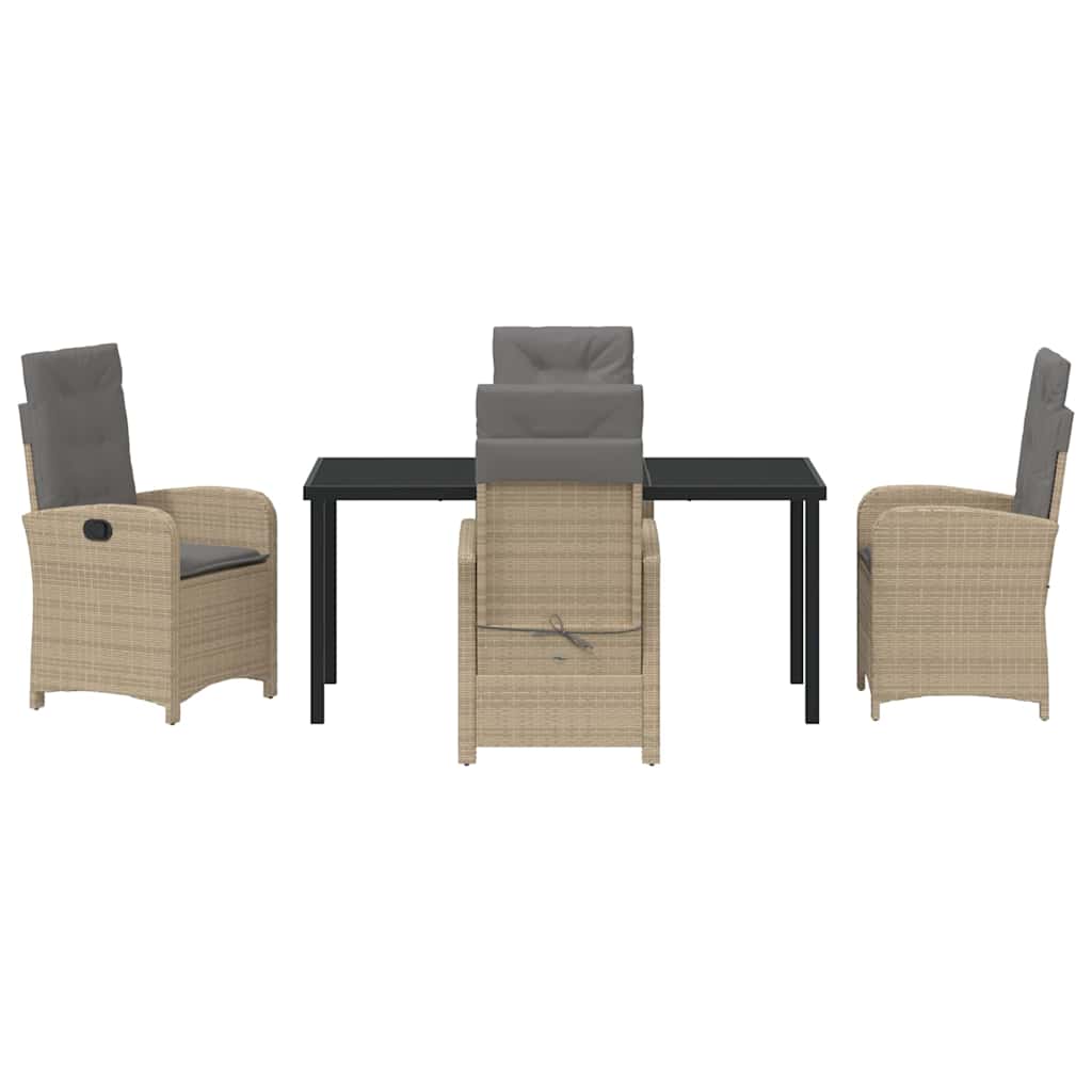 Have Spisebordssæt 5 pcs Beige polyrattan