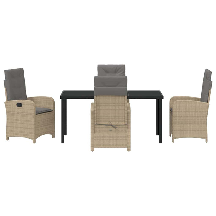 Have Spisebordssæt 5 pcs Beige polyrattan