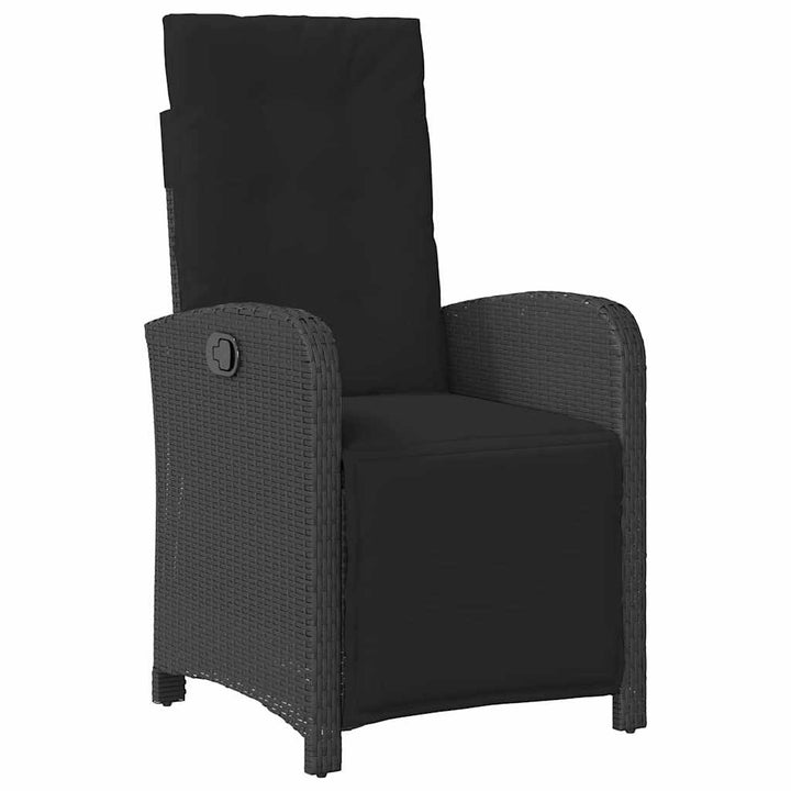 Have Spisebordssæt 3 pcs Sort polyrattan