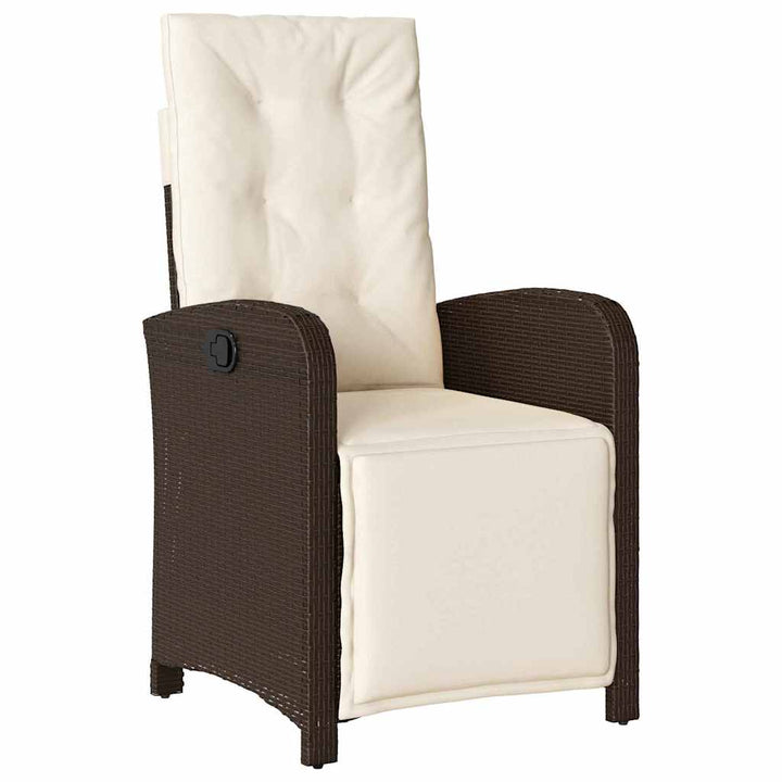 Have Spisebordssæt 3 pcs Brun polyrattan
