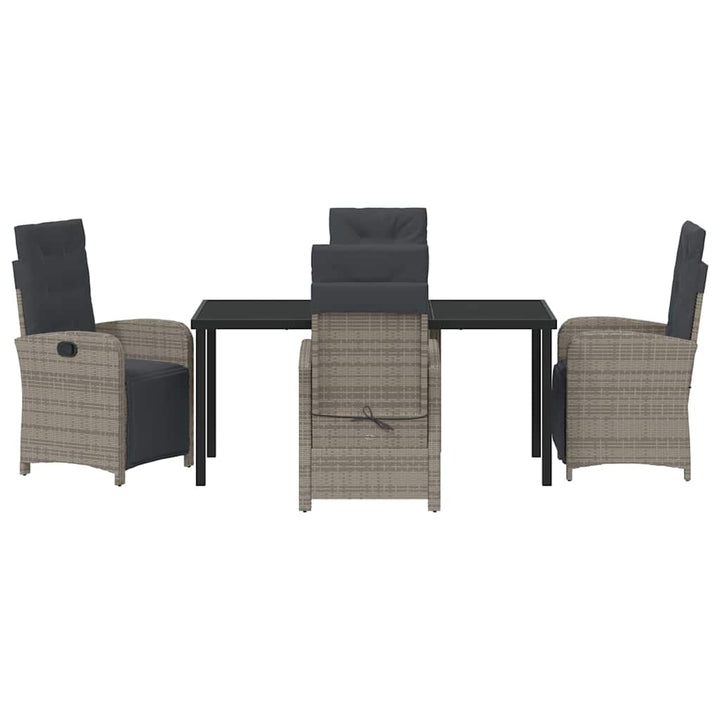 Have Spisebordssæt 5 pcs Grå polyrattan