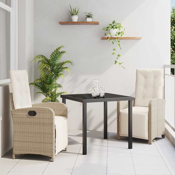 Have Spisebordssæt 3 pcs Beige polyrattan
