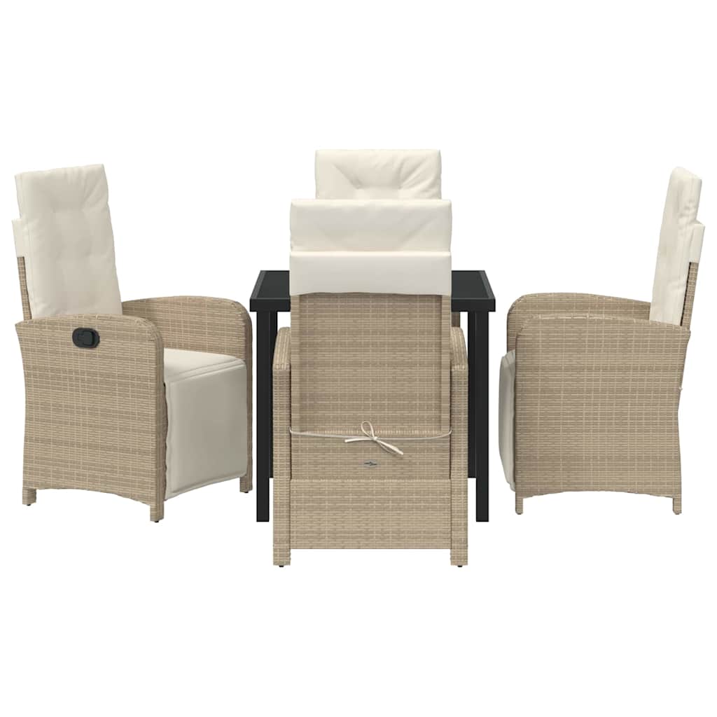 Have Spisebordssæt 5 pcs Beige polyrattan