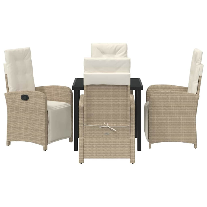 Have Spisebordssæt 5 pcs Beige polyrattan