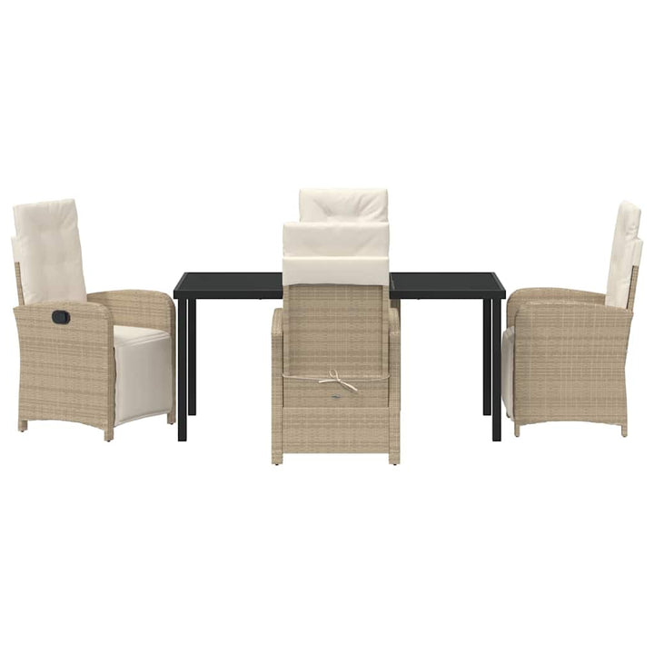 Have Spisebordssæt 5 pcs Beige polyrattan