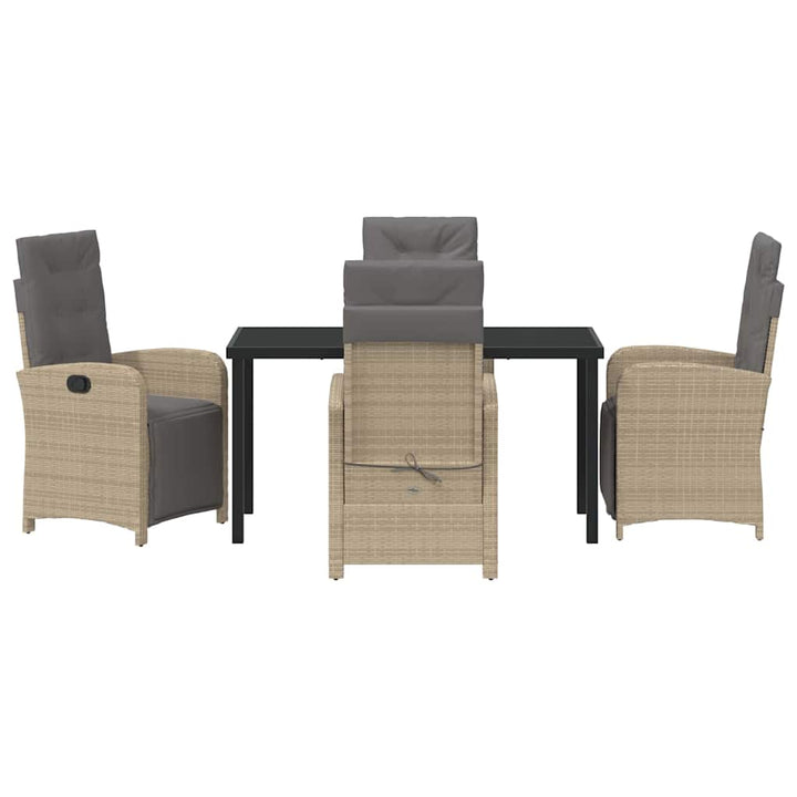 Have Spisebordssæt 5 pcs Beige polyrattan