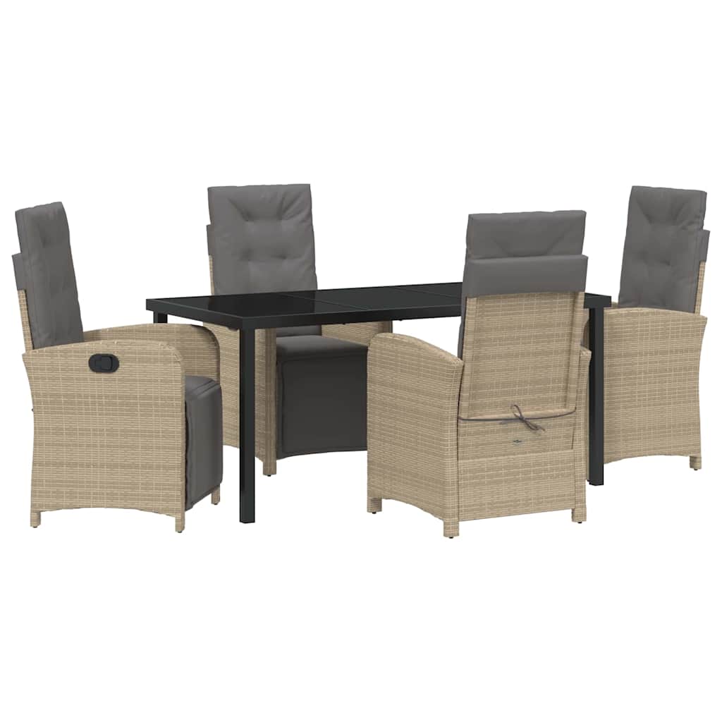 Have Spisebordssæt 5 pcs Beige polyrattan