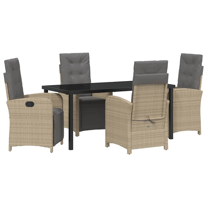 Have Spisebordssæt 5 pcs Beige polyrattan