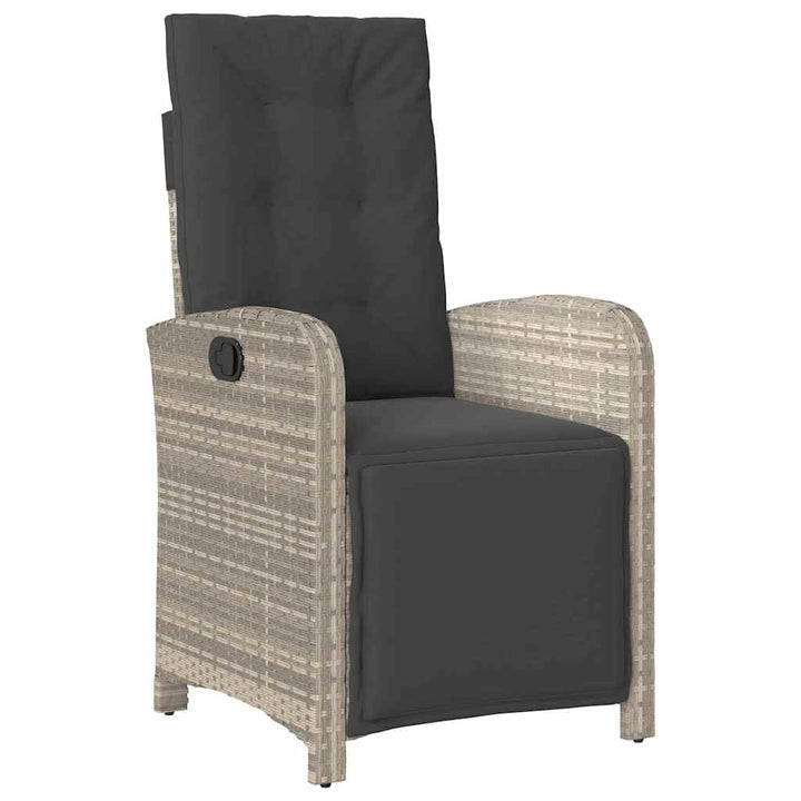Have Spisebordssæt 3 pcs Lysegrå polyrattan