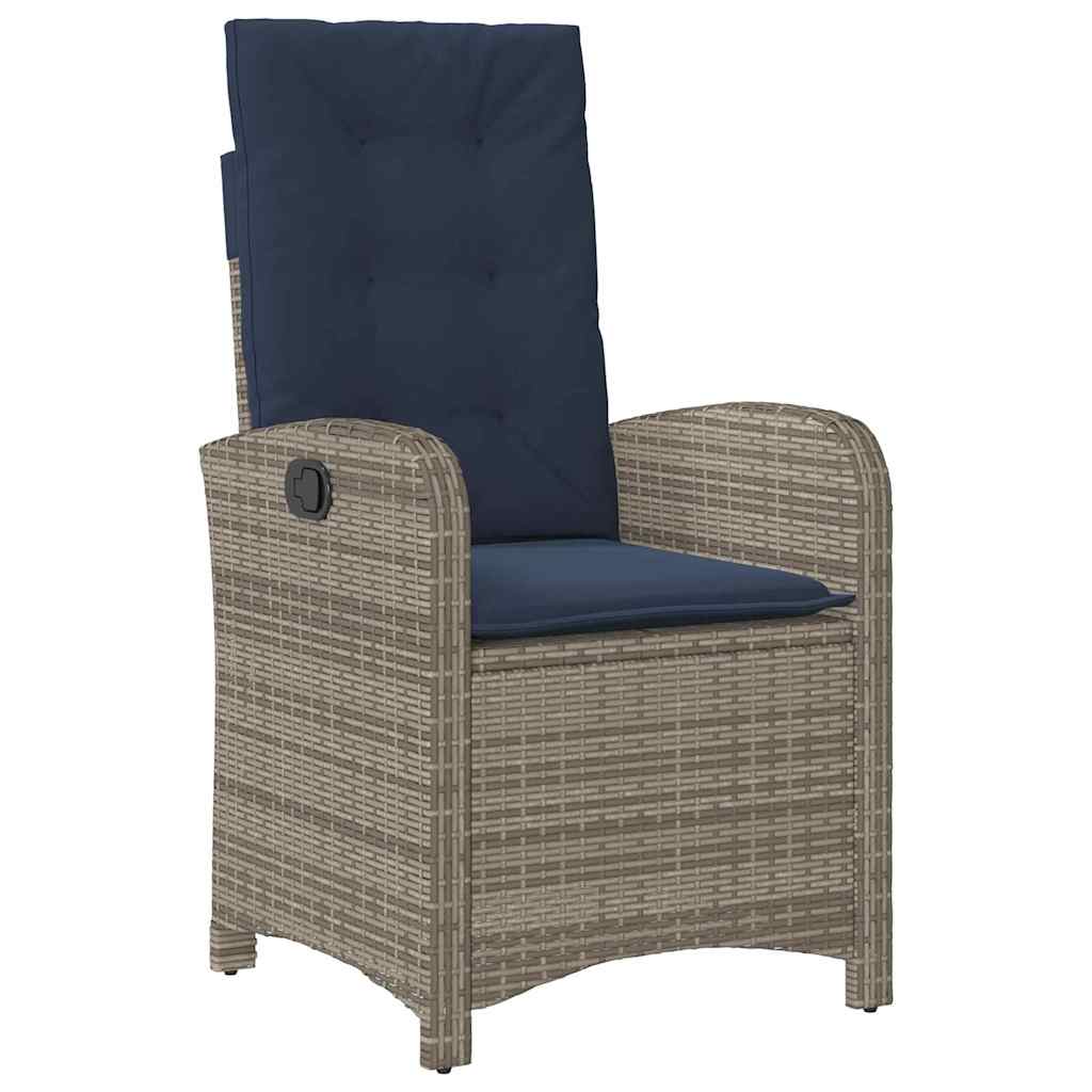 Have Spisebordssæt 3 pcs Grå polyrattan