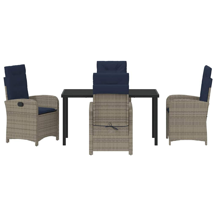 Have Spisebordssæt 5 pcs Grå polyrattan