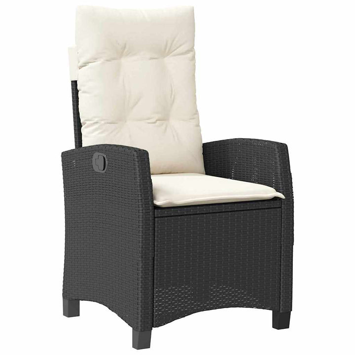 Have Spisebordssæt 3 pcs Sort polyrattan
