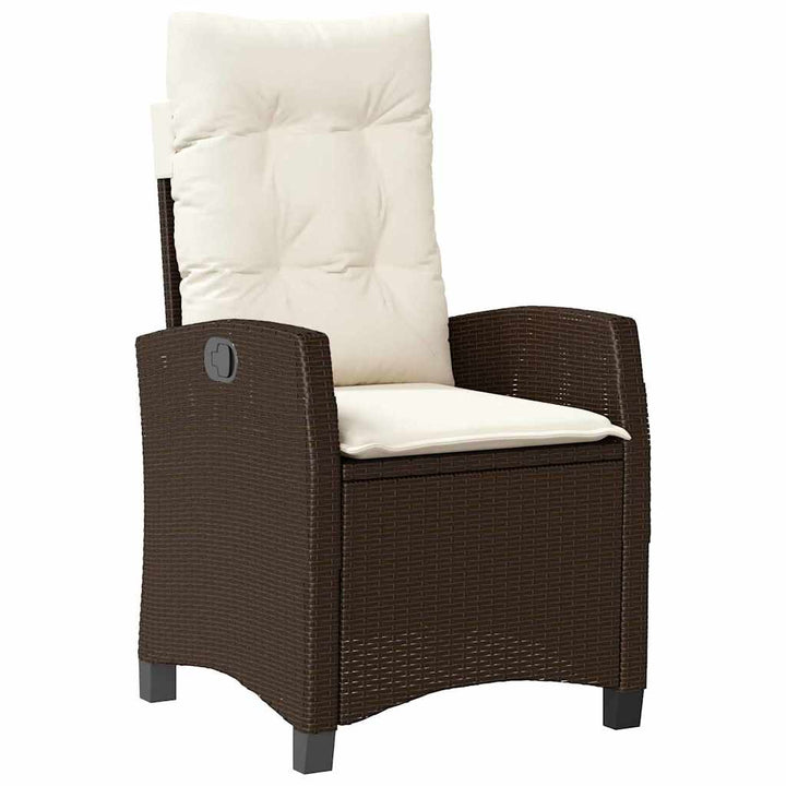 Have Spisebordssæt 3 pcs Brun polyrattan