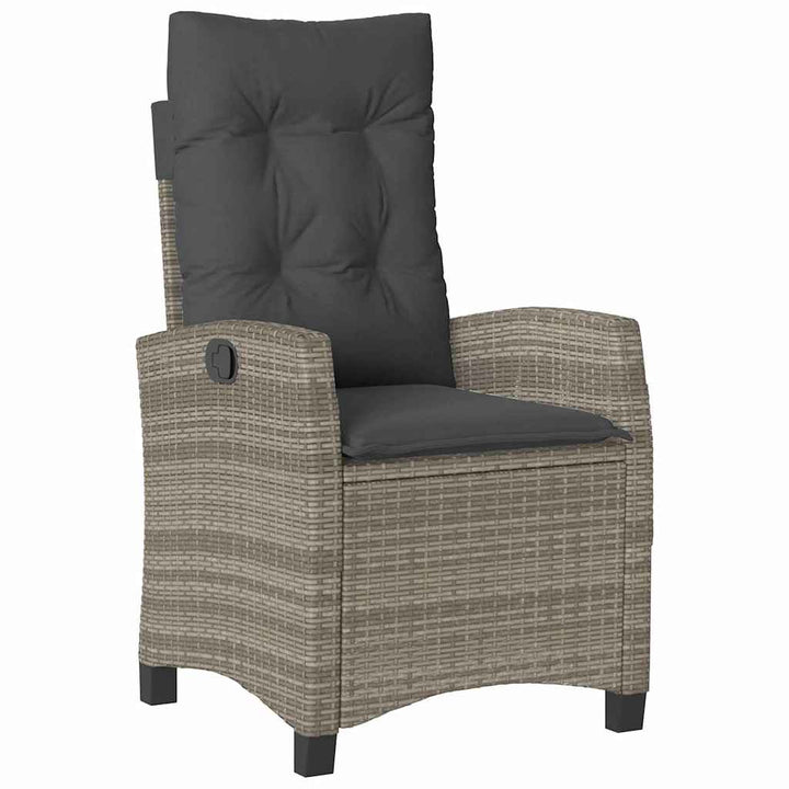 Have Spisebordssæt 3 pcs Grå polyrattan