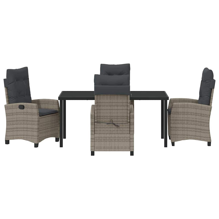 Have Spisebordssæt 5 pcs Grå polyrattan