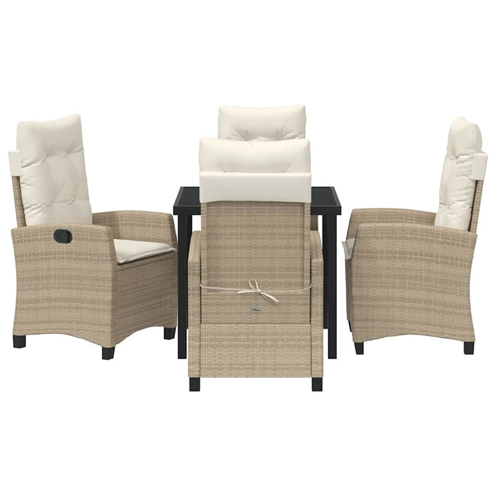 Have Spisebordssæt 5 pcs Beige polyrattan