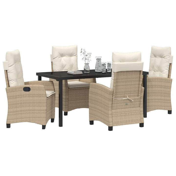 Have Spisebordssæt 5 pcs Beige polyrattan