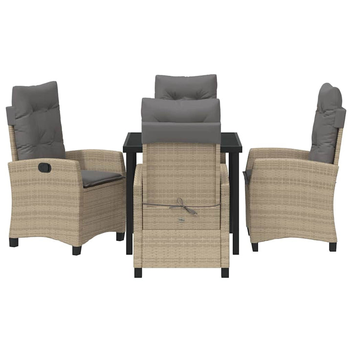 Have Spisebordssæt 5 pcs Beige polyrattan
