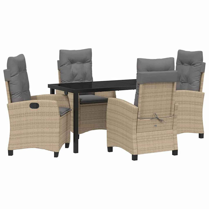 Have Spisebordssæt 5 pcs Beige polyrattan