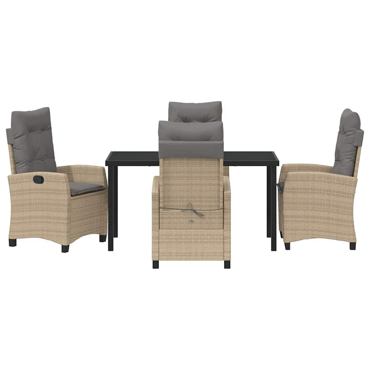 Have Spisebordssæt 5 pcs Beige polyrattan