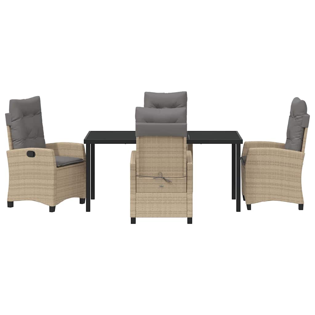 Have Spisebordssæt 5 pcs Beige polyrattan