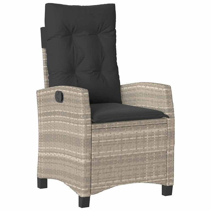 Have Spisebordssæt 3 pcs Lysegrå polyrattan