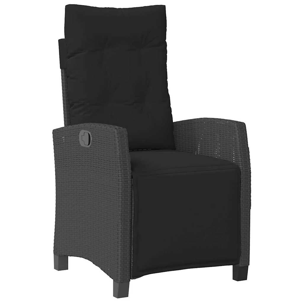Have Spisebordssæt 3 pcs Sort polyrattan