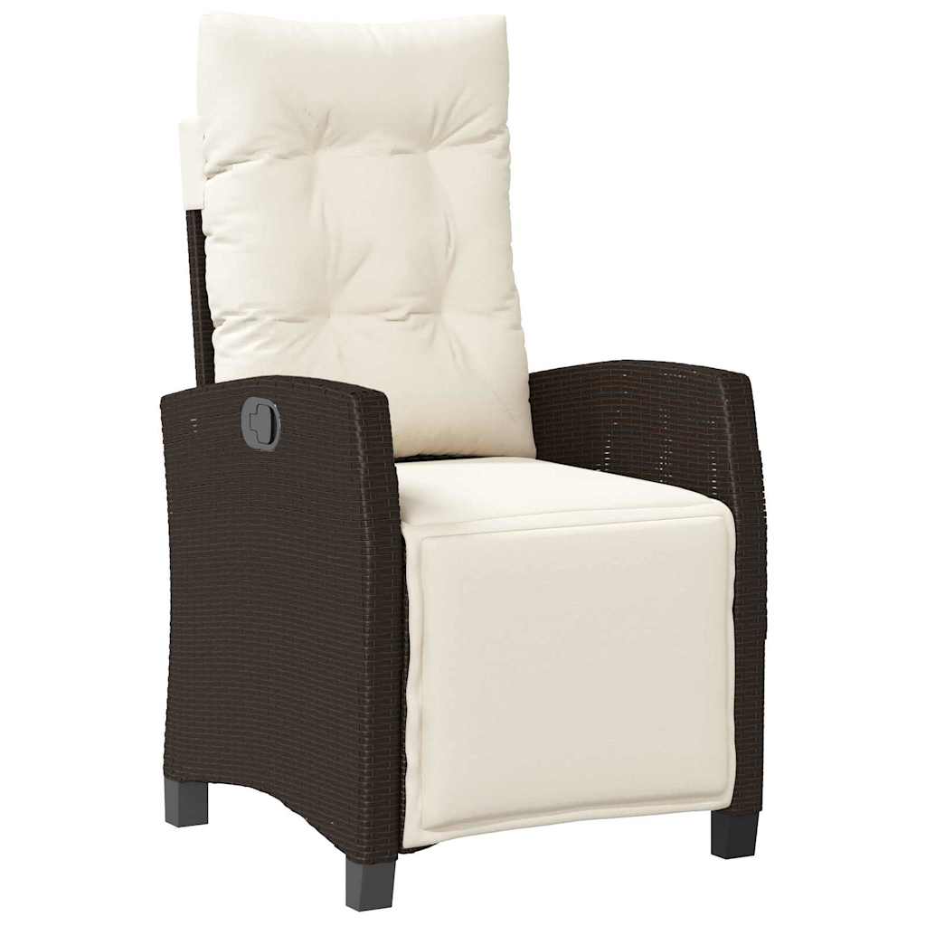 Have Spisebordssæt 3 pcs Brun polyrattan