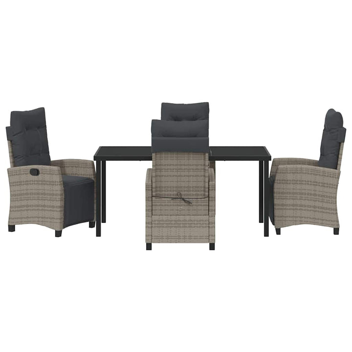 Have Spisebordssæt 5 pcs Grå polyrattan
