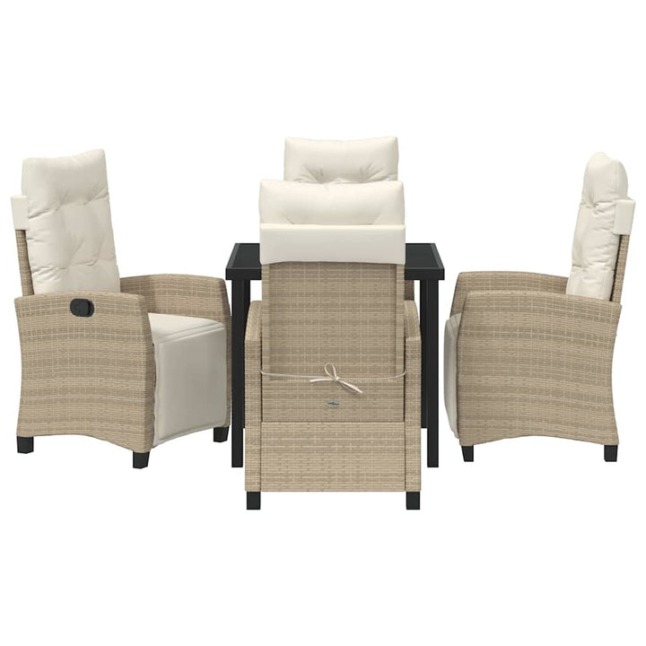 Have Spisebordssæt 5 pcs Beige polyrattan
